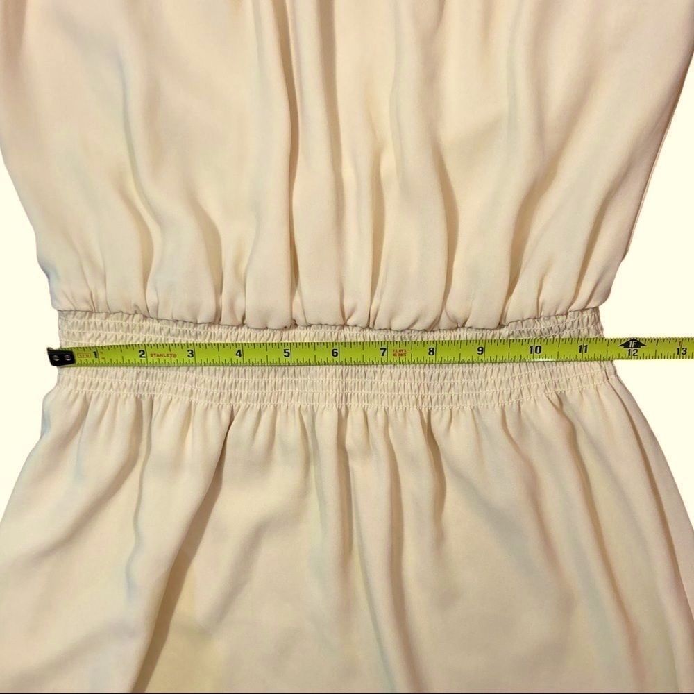 White House Black Market Pale Yellow Long Sleeve Dress, Size 0 - Picture 10 of 12